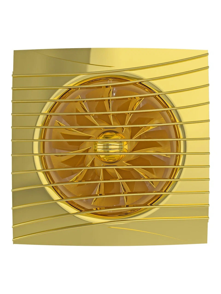 Вентилятор накладной SILENT D125 обр.клапан Gold DICITI