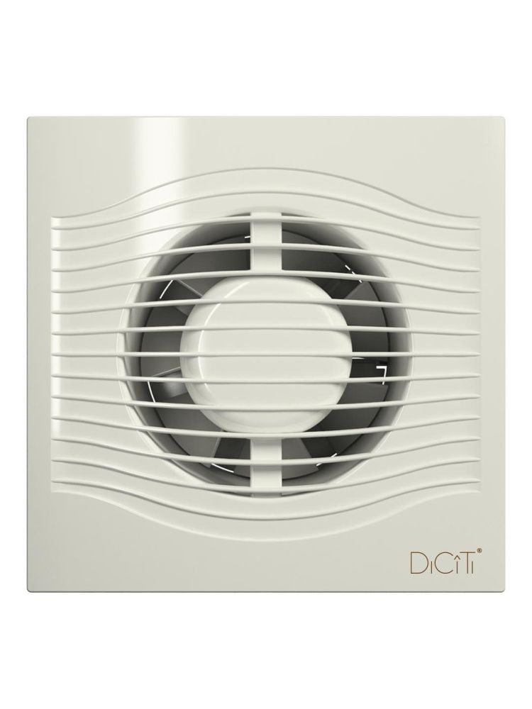 Вентилятор накладной SLIM D100 обр.клапан Ivory DICITI