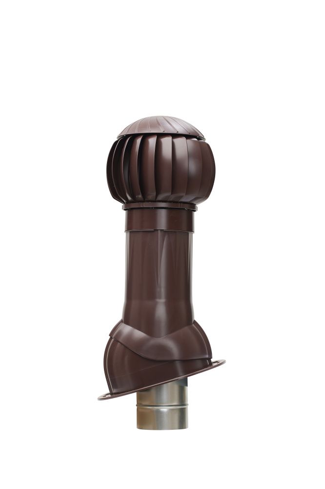  Комплект RRTV D160 для фальцевой и битумной кровли пластик Brown ERA 