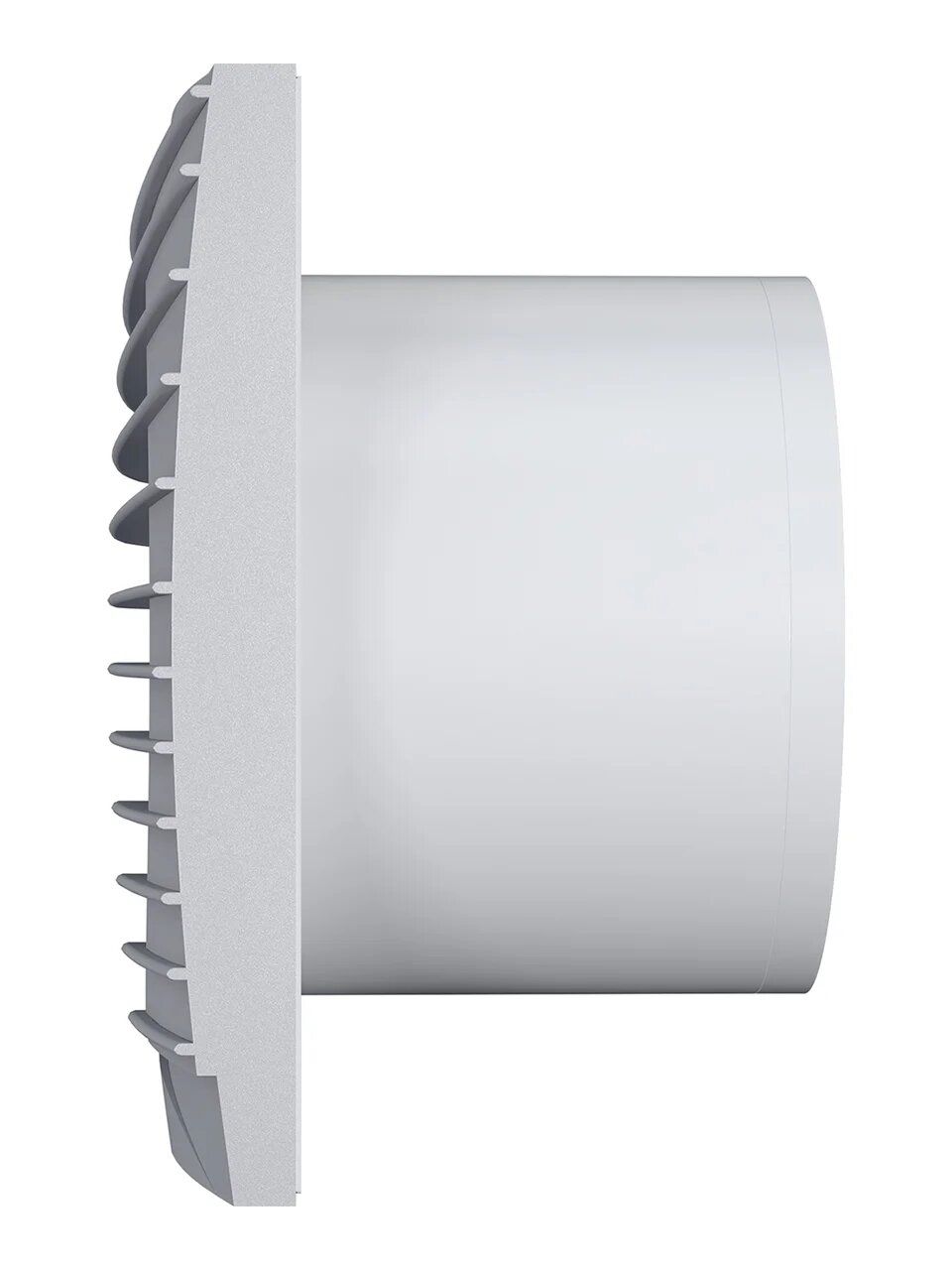 Вентилятор накладной SILENT D125 обр.клапан Gray metal DICITI