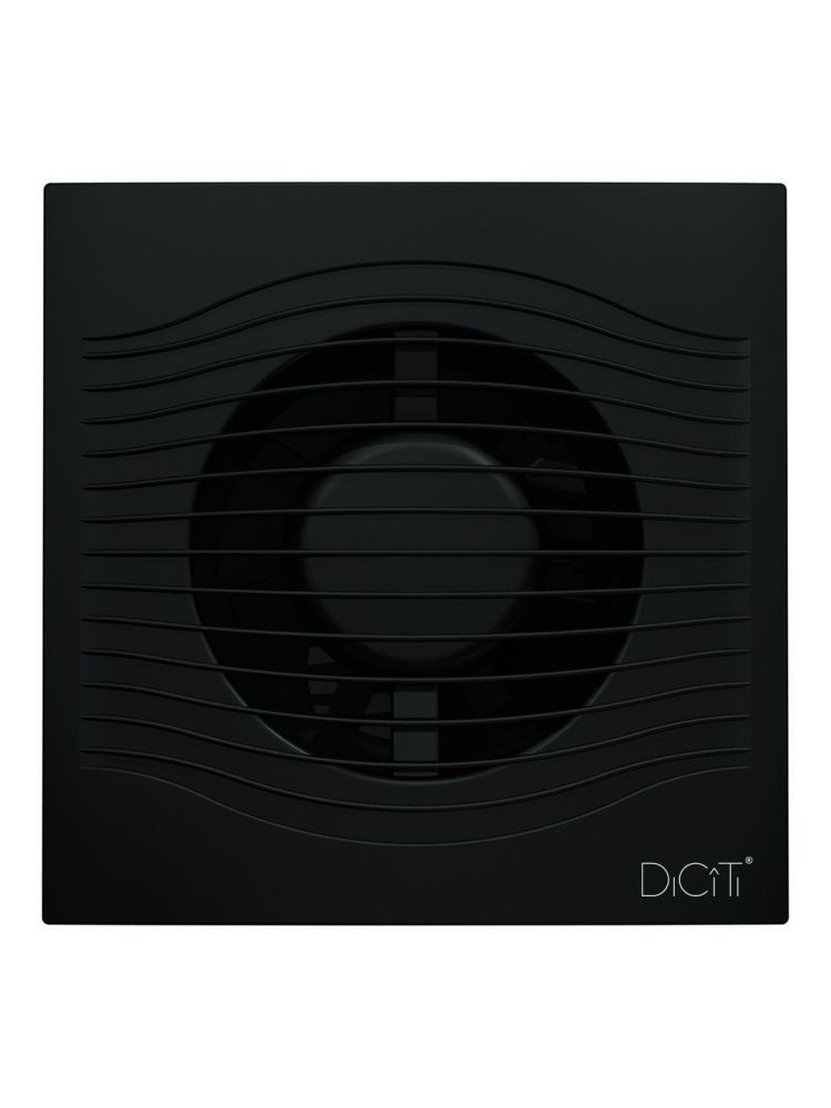 Вентилятор накладной SLIM D100 обр.клапан Matt black DICITI