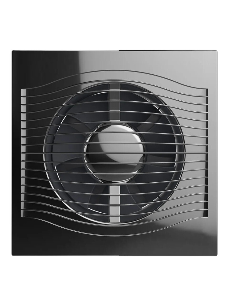 Вентилятор накладной SLIM D100 обр.клапан Chrome DICITI