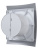 Вентилятор накладной BREEZE D125 обр.клапан Gray metal DICITI