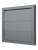 Выход стенной КФ фланец D100 жалюзи 150x150 ASA Gray ERA