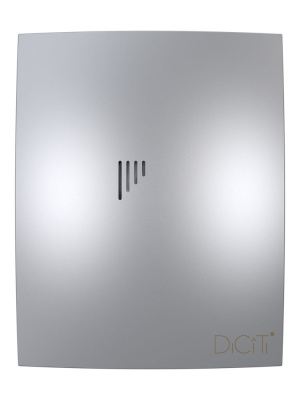 Вентилятор накладной BREEZE D100 обр.клапан Gray metal DICITI