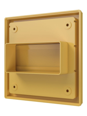 Выход стенной КФ фланец 55х110 жалюзи 150х150 ASA Beige ERA