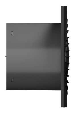 Вентилятор накладной SLIM D125 обр.клапан Dark gray metal DICITI