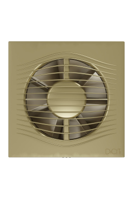 Вентилятор накладной SLIM D125 обр.клапан Champagne DICITI