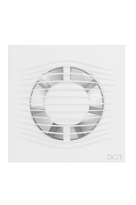 Вентилятор накладной SLIM D100 обр.клапан Matt white DICITI