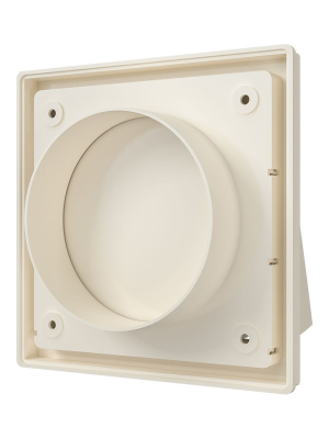 Выход стенной КФВ фланец D100 обр.клапан 150x150 ASA Ivory ERA